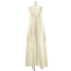 ザラ ZARA ノースリーブ バックオープン ワンピース ロング コットン M  ライトグレー /NR ■OS レディース