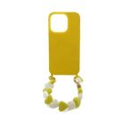 ru vi ni Париж LOUVINI PARIS Heart рука с ремешком смартфон кейс iPhone14Pro для желтый цвет желтый /MI #OS женский 