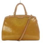 ショッピングヴェルニ ルイヴィトン LOUIS VUITTON ヴェルニ ブレアMM ハンドバッグ ショルダーバッグ 2way 斜め掛け エナメルレザー イエロー M91755 /YO31