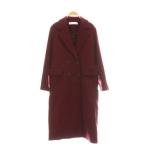 ザラ ZARA チェスターコート ダブルコート アウター S ボルドー /DF ■OS レディース