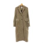ショッピングzara ザラ ZARA チェック ロングコート チェスター S ベージュ /AT ■OS レディース