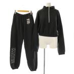  Katie -Katie выставить тренировочный половина Zip tops брюки F темно-серый белый /DO #OS женский 