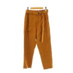 ショッピングロンハーマン ロンハーマン Ron Herman リネンシルクベルテッドベイカーパンツ ジッパーフライ XS オレンジブラウン /DO ■OS レディース