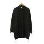 ボッテガヴェネタ BOTTEGA VENETA 629336 vkt00 テクニカルオーバーサイズシャツコート 薄手 46 黒 /NR ■OS メンズ