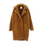 ショッピング古着 チノ CINOH BOA COAT ボア コクーンコート ロング 36 ブラウン /HK ■OS レディース