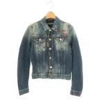 ショッピングディースクエアード ディースクエアード DSQUARED2 刺繍 デニムジャケット Gジャン ジージャン S75AM0728 38 ブルー /ES ■OS レディース