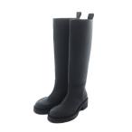 ショッピングzara 未使用品 ザラ ZARA ロングブーツ 24cm 黒 ブラック 撥水 /RI ■OS レディース