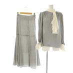  Snidel SNIDEL 23SS выставить arm разрез блуза Varie длинная юбка F 0 черный белый /DO #OS женский 