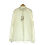 未使用品 ザラ ZARA シャツ ワイシャツ 長袖 コットン USA M ホワイト /MY ■OS メンズ