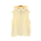 アナイ ANAYI 25AW フェザーフーディジレ ベスト ジップアップ 36 アイボリー /DO ■OS ■SH レディース