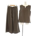  не использовался товар simplisite.23SSlinen Like все в одном комплект выставить блуза широкий брюки F темно-коричневый /ES #OS