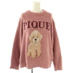  Gelato Pique gelato pique игрушка пудель JQD тянуть over вязаный длинный рукав салон одежда часть магазин надеты F розовый PWNT225069