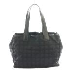シャネル CHANEL ニュートラベルラインMM トートバッグ 黒 ブラック /SS ■OS レディース