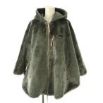  Gramicci GRAMICCI мех пончо Zip выше F серый /HK #OS женский 