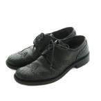 ショッピングMIUMIU ミュウミュウ miumiu ドレスシューズ レースアップ レザー ウィングチップ 36 23.0cm 黒 ブラック 1835 /MI ■OS レディース