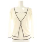  мой Strada Mystrada 24SS ламе линия болеро ансамбль 38 белый белый вязаный /AG #OS женский 