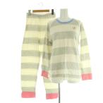 ショッピングSleep ツモリチサト スリープ tsumori chisato SLEEP パジャマ ボーダー セットアップ 長袖カットソー パンツ M グレー /MY ■OS レディース