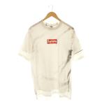 シュプリーム × メゾンマルジェラ MM6 Maison Margiela 24SS Box Logo Tee Tシャツ カットソー M ホワイト グレー