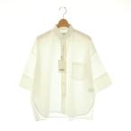 ショッピングカフス 未使用品 ティッカ TICCA スクエア半袖ダブルカフスシャツ F ホワイト /DO ■OS レディース