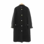ショッピングzara ザラ ZARA MANTECO 金ボタン ロングコート アウター S ブラック /HK ■OS レディース