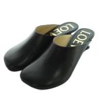 未使用品 ロエベ LOEWE TOY MULE サンダル ミュール ヒール 37 黒 ブラック L814379X28 /AQ ■OS レディース
