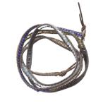 チャン ルー CHAN LUU 4連ブレスレット 青 ブルー グレー /SR レディース