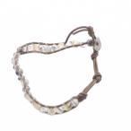 チャン ルー CHAN LUU ブレスレット ロゴ 茶 ブラウン /SR レディース