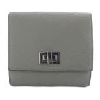 ショッピングフェンディ フェンディ FENDI ピーカブー 財布 二つ折り ターンロック レザー バイカラー グレー ベージュ /YO7 ■OH レディース