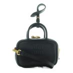 ミュウミュウ miumiu ボー マイクロバッグ ハンド ショルダー 2WAY レザー 黒 ブラック 5NR020 /AQ ■OS ■OH レディース