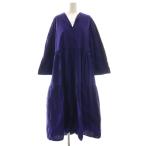 ショッピングティアード マーラカランコエン mala KALANCHOE  ティアードワンピース 長袖 ロング コットン 紫 /NR ■OS ■SH レディース