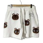 ジェラートピケ gelato pique あつまれどうぶつの森 コラボ ショートパンツ ルームウェア ONEsize ホワイト ブラウン PWNT221093 ■FY レデ
