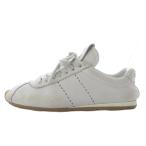 ショッピングMIUMIU ミュウミュウ miumiu プリューム ブリーチド ナッパレザー 加工 スニーカー ローカット 35 ホワイト 5E114E /YO28 ■S レディース