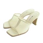 ダイアナ DIANA ミュールサンダル スクエアトゥ L 24.0-24.5cm オフホワイト /MI ■OS レディース