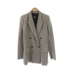 ショッピングzara ザラ ZARA チェック テーラードジャケット XS ネイビー マルチカラー /ES ■OS レディース