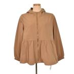 ショッピングヘムフレアフーディブルゾン マーベラスバイピエロ marvelous by Prierrrot ヘムフレア フーディ ブルゾン マウンテンパーカー M 茶 ブラウン ■FY