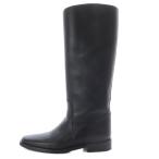 ショッピングHIGH 未使用品 ケイト KHAITE wooster leather knee high bootsブーツ ロング ローヒール レザー 37 ブラック /YO30 レディース