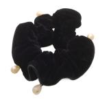 ショッピングドゥ アレクサンドルドゥパリ Alexandre De Paris ベロアパール シュシュ 黒 ブラック /SR レディース