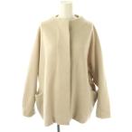 ショッピングエヴァ エヴァムエヴァ evam eva press wool short coat コート ノーカラー 2 ベージュ /HK ■OS レディース