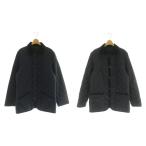 マッキントッシュフィロソフィー リバーシブル キルティングジャケット ダウン コーデュロイ ストライプ柄 42 紺 ネイビー ■OS メンズ