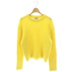 ショッピングPRADA プラダ PRADA ヴァージンウールカシミヤワッフルニット セーター 38 イエロー P24T0A /DO ■OS レディース