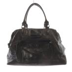 ショッピングエナメルバッグ ロンシャン LONGCHAMP エナメル バッグ ハンドバッグ 黒 ブラック /SR レディース