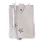 サロンドアルファード SALON DE ALFURD TOKYO お財布&スマホレザー ポシェット レザー シルバー色 /SR レディース