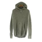 スリードッツ ターコイズ 3DOTS TURQUOISE ワッフルパーカー フーディー プルオーバー 長袖 S グレー /MY ■OS レディース