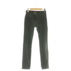 シャネル CHANEL フェイクパールボタン スキニーデニム パンツ ストレッチ 34 チャコール /CX ■OS レディース