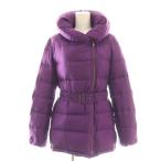 ショッピングポールスミス ポールスミス ブラック Paul Smith BLACK ダウンコート ダウンジャケット ベルト付き 40 パープル /DF ■OS レディース