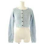 da- Ricci Darich 24AW мохнатый вязаный ансамбль кардиган топ F голубой /ES #OS #SH женский 