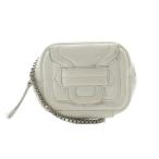 ピエールアルディ PIERRE HARDY アルファパッド ナノ チェーンウォレット ショルダーバッグ レザー 白 ホワイト /SS ■OS レディース