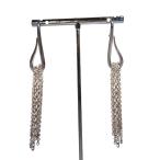 エルメス HERMES リコル ピアス チェーン ロング 両耳用 フックタイプ SV 925 /AQ ■OS ■OH レディース