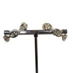 ショッピングダンク エルメス HERMES シェーヌダンクル アンシェネ ピアス 両耳用 スタッドタイプ SV 925 /AQ ■OS ■OH レディース