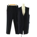 ショッピングジレ ユナイテッドアローズ UNITED ARROWS ダブルクロスベストパンツセットアップ ジレ ロング テーパード ネイビー /HK ■OS レディース